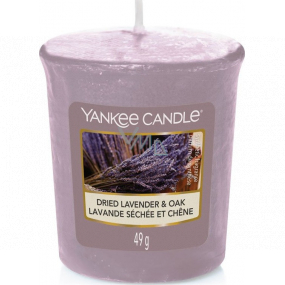 Yankee Candle Dried Lavender & Oak - Sušená levandule a dub vonná svíčka votivní 49 g