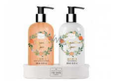 Scottish Fine Soaps Clementine Spice - Clementine koření tekuté mýdlo dávkovač 300 ml + mléko na ruce dávkovač 300 ml, duo set