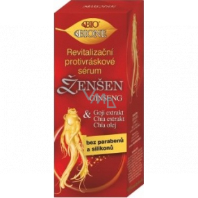 Bione Cosmetics Ženšen + Goji + Chia revitalizační protivráskové sérum pro všechny typy pleti 40 ml