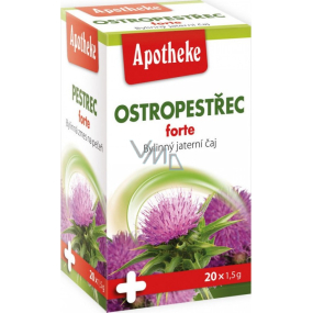 Apotheke Ostropestřec forte bylinný jaterní čaj 20 x 1,5 g