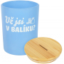Albi Pokladnička skleněná Už jsi v balíku? 10,5 x 13,5 cm