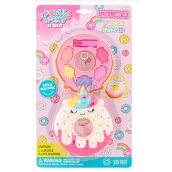 Skin Treats Donut Worry Be Happy rtěnka 0,8 g + oční stíny 4,8 g, kosmetická sada pro děti