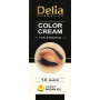 Delia Cosmetics Color Cream barvící krém na obočí s arganovým olejem 1.0 Black 15 ml + 15 ml
