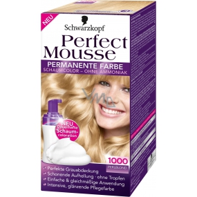 Perfect Mousse Permanent Color barva na vlasy 1000 perleťově plavý