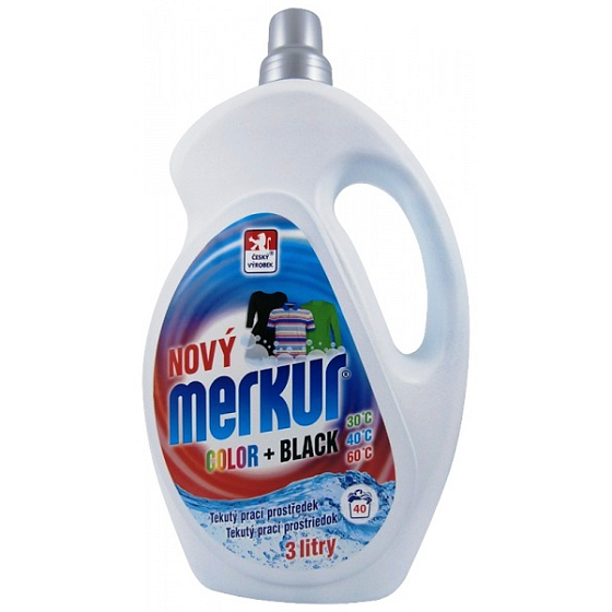 Merkur Color+Black gel na černé a barevné prádlo 40 dávek 3L