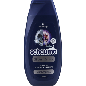 Schauma Silver Reflex šampon pro obarvenou blond, šedivé nebo bílé vlasy, proti žlutým tónům 250 ml