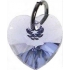 Swarovski Elements přívěšek srdce světle fialový 10 mm 1 kus