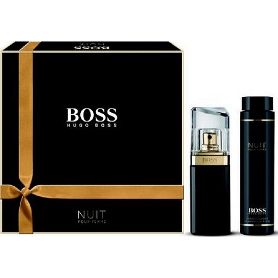 Hugo Boss Nuit pour Femme parfémovaná voda 75 ml + tělové mléko 200 ml, dárková sada