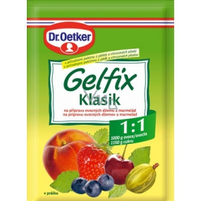 Dr. Oetker Gelfix Klasik směs na přípravu ovocných džemů a marmelád 1:1 20 g