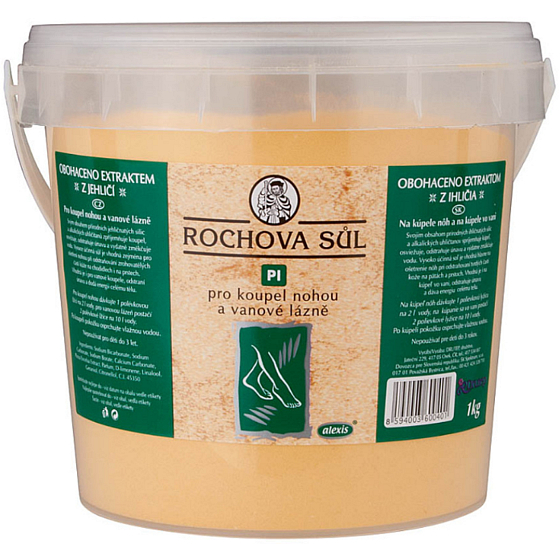 Drutep Rochova sůl PI pro koupel nohou a vanové lázně 1 kg kbelík