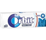 Wrigleys Orbit Sweet Mint žvýkačky bez cukru dražé 10 kusů 14 g