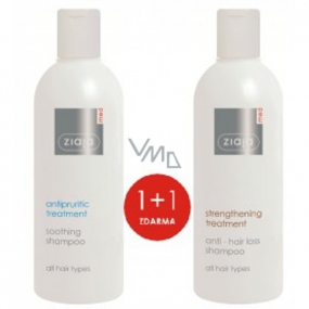 Ziaja Med Proti vypadávání vlasů šampon na vlasy 300 ml + zklidňující šampon proti svědění 300 ml, duopack