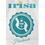 Irisa Baňky skleněné matné stříbrné, česané linky, sada 7 cm 12 kusů