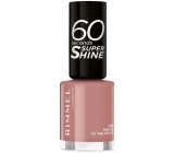 Rimmel London 60 Seconds Super Shine Nail Polish lak na nehty 230 Mauve to the Music 8 ml