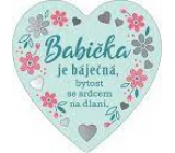 Albi Závěsná plaketka srdce Babička 9 x 10 cm