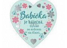 Albi Závěsná plaketka srdce Babička 9 x 10 cm