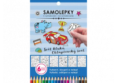 Ditipo Omalovánky 6 stran samolepek k vymalování Svět kluků 230 x 160 mm
