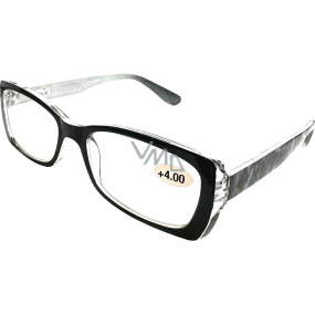 Berkeley Čtecí dioptrické brýle +4,0 plast černé 1 kus MC2249