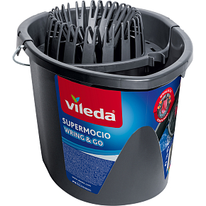 Vileda SuperMocio Wring and Go kýbl se ždímacím košem, 1 kus Vileda SuperMocio Wring and Go kýbl se ždímacím košem, 1 kus