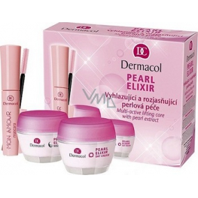 Dermacol Pearl Elixir denní krém 50 ml + noční krém 50 ml + řasenka 5 ml, kosmetická sada