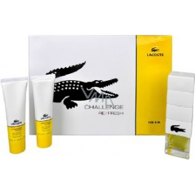 Lacoste Challenge Re/Fresh toaletní voda 75 ml + 2 x sprchový gel 50 ml, dárková sada