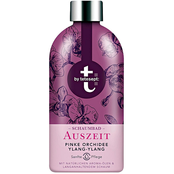 T: BY Tetesept Auszeit Odpočinek růžová orchidej a ylang-ylang pěna do koupele 420 ml