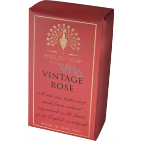 English Soap Růže přírodní parfémované mýdlo s bambuckým máslem 200 g