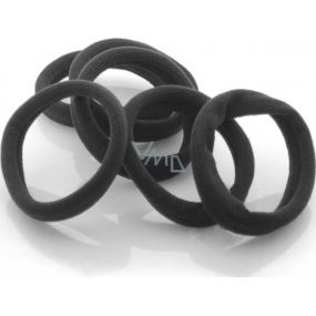 Vlasová gumička černá 3 x 0,8 cm 4 kusy