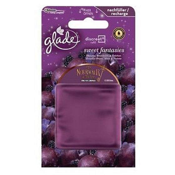Glade by Brise Sweet Fantasies - Švestka a šťavnatá ostružina Discreet Decor osvěžovač vzduchu 8 g náhradní náplň