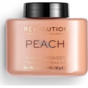 Makeup Revolution Loose Baking Powder sypký pudr Peach 32 g