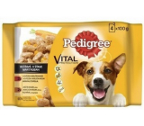 Pedigree Vital Protection s hovězím a jehněčím masem ve šťávě, s krůtím masem a mrkví ve šťávě kapsička 4 x 100 g