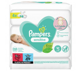 Pampers Sensitive vlhčené ubrousky pro děti 4 x 52 kusů