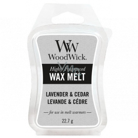 WoodWick Lavender & Cedar - Levandule a cedr vonný vosk do aromalampy 22.7 g