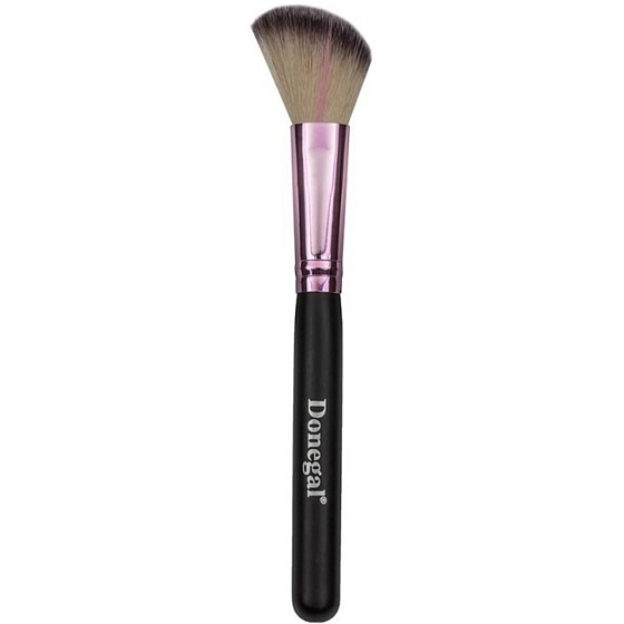 Donegal Love Pink kosmetický štětec s měkkými syntetickými štětinami na tvářenku 16,5 cm