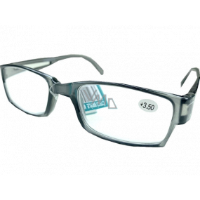 Berkeley Čtecí dioptrické brýle +3 plast šedé průhledné 1 kus MC2206