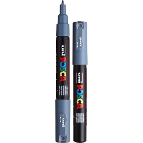 Posca Univerzální akrylátový popisovač 0,7 - 1 mm Břidlicově šedá PC-1M