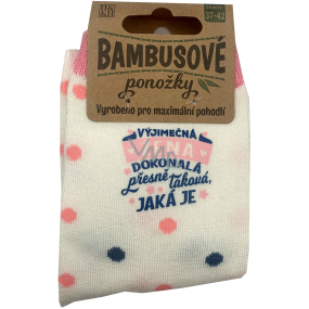 Albi Bambusové ponožky Výjimečná žena, velikost 37 - 42