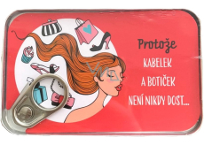 Albi Plechová kapsa na peníze Protože kabelek a botiček není nikdy dost... 11 x 7 cm