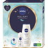 Nivea Feel Soft Soft svěží hydratační krém pro celé tělo, tvář i ruce 100 ml + Original Care kuličkový antiperspirant roll-on 50 ml + Creme Soft sprchový gel 250 ml, kosmetická sada pro ženy
