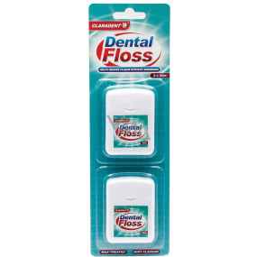 Claradent Dental Floss voskovaná dentální nit 2 x 50 m