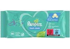 Pampers Fresh Clean Vlhčené čistící ubrousky pro děti 80 kusů
