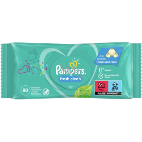 Pampers Fresh Clean Vlhčené čistící ubrousky pro děti 80 kusů