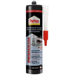 PATTEX Tepelně odolný silikon červený, 280 ml