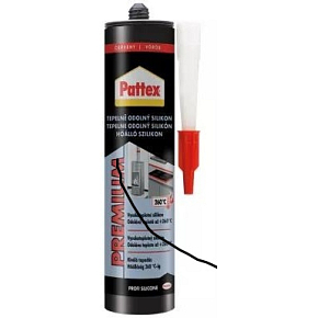 PATTEX Tepelně odolný silikon červený, 280 ml PATTEX Tepelně odolný silikon červený, 280 ml