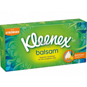 Kleenex Balsam hygienické kapesníky s výtažkem z měsíčku lékařského 3 vrstvé 80 kusů
