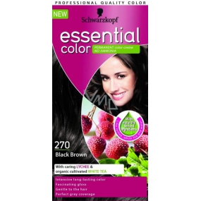 Schwarzkopf Essential Color dlouhotrvající barva na vlasy 270 Černohnědá