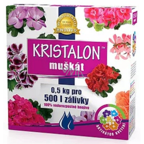 Agro Kristalon Muškát vodorozpustné hnojivo 0,5 kg pro 500 l zálivky