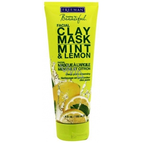 Freeman Feeling Beautiful Máta a Citron Jílová pleťová maska 150 ml