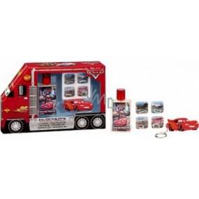 Disney Cars McQueen toaletní voda 50 ml + přívěsek na klíče + 3D samolepky, pro děti kosmetická sada