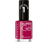 Rimmel London Super Gel lak na nehty 025 Urban Purple 12 ml